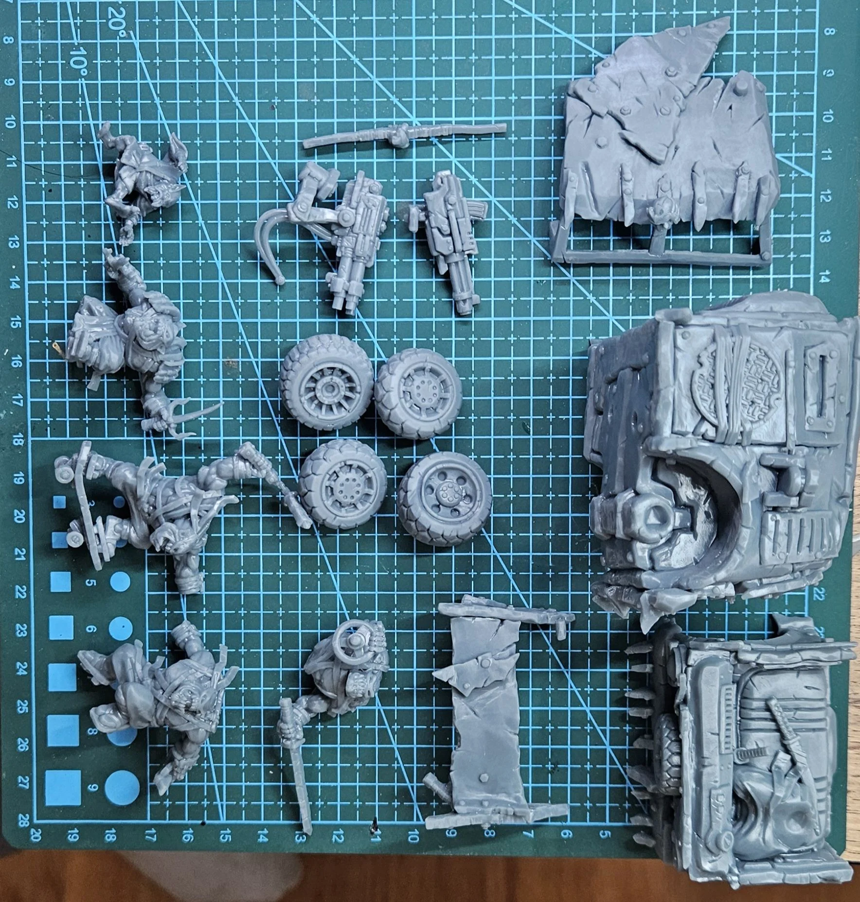 Миниатюра, орки мутанты ниндзя, warhammer - миниатюра 7
