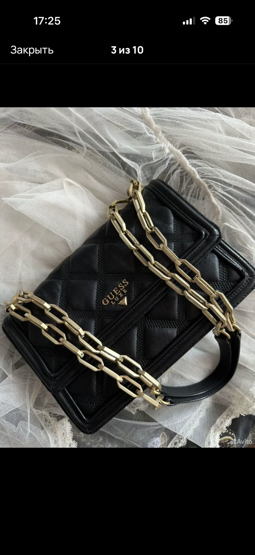 Сумка guess женская натуральная кожа - миниатюра 2