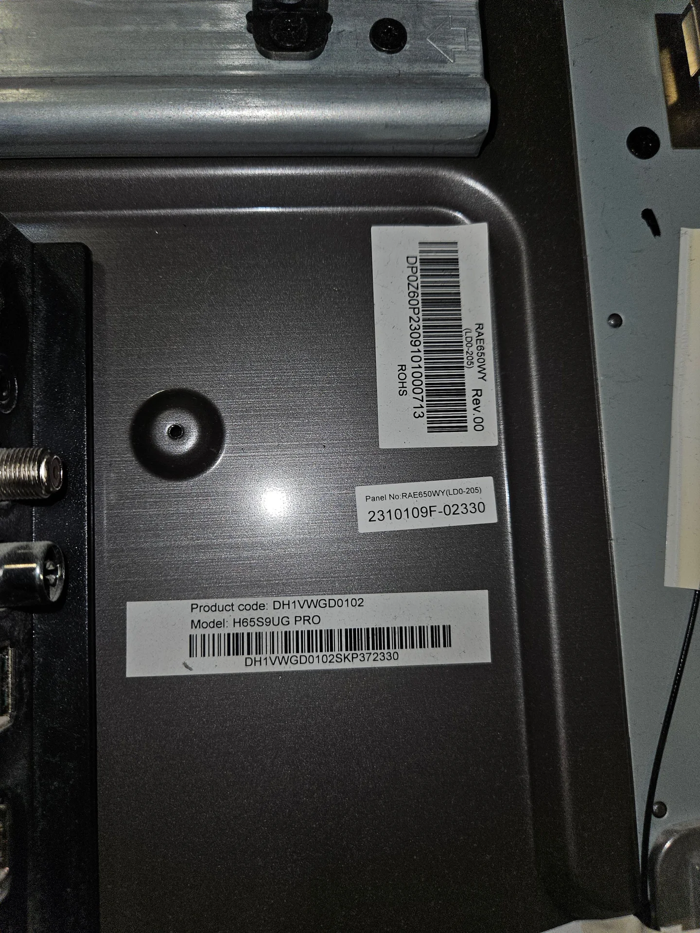 Haier H65S9UG PRO на запчасти - миниатюра 4