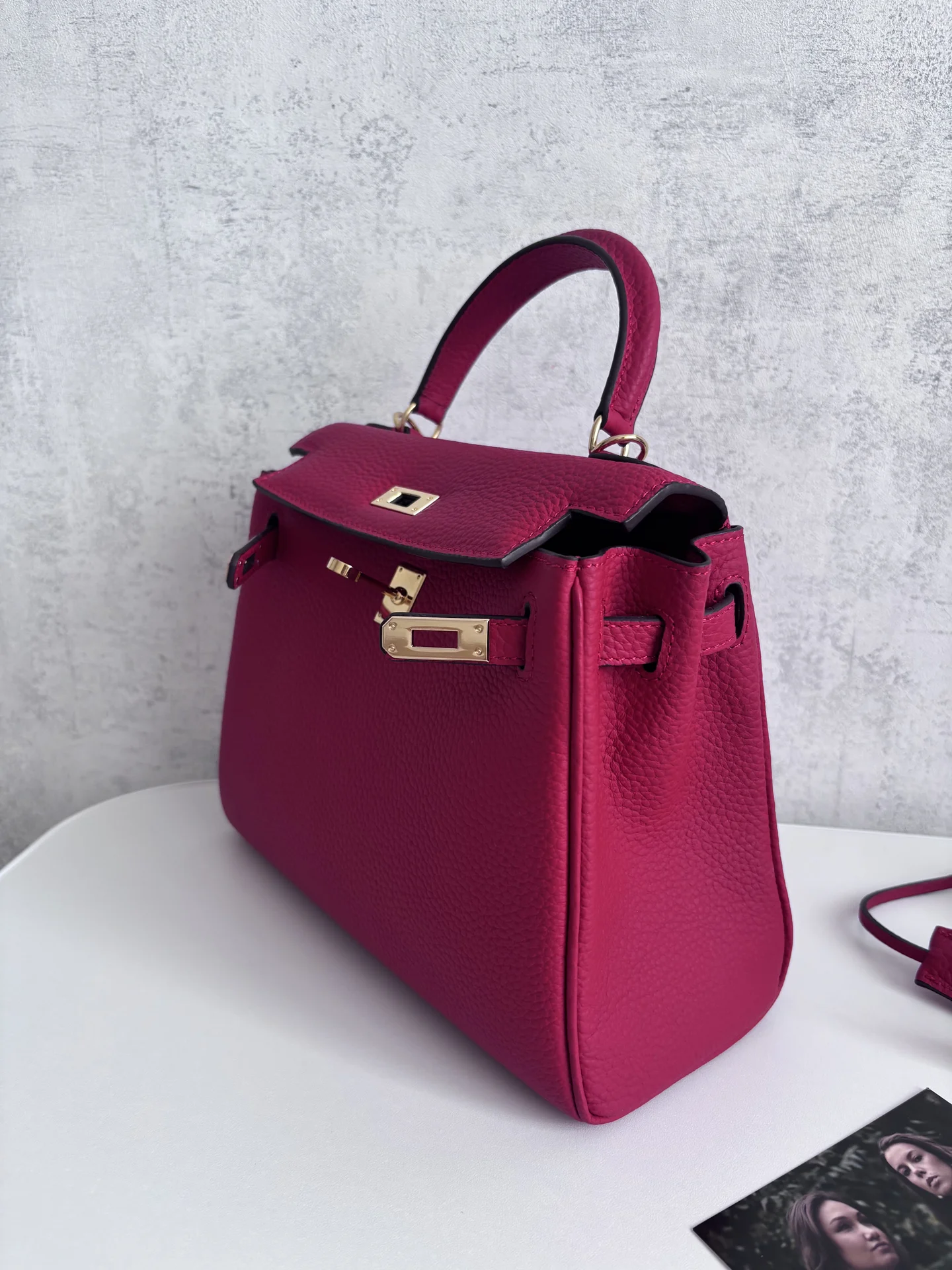 Сумка женская byne (baguette bag) bella red 25 - миниатюра 4