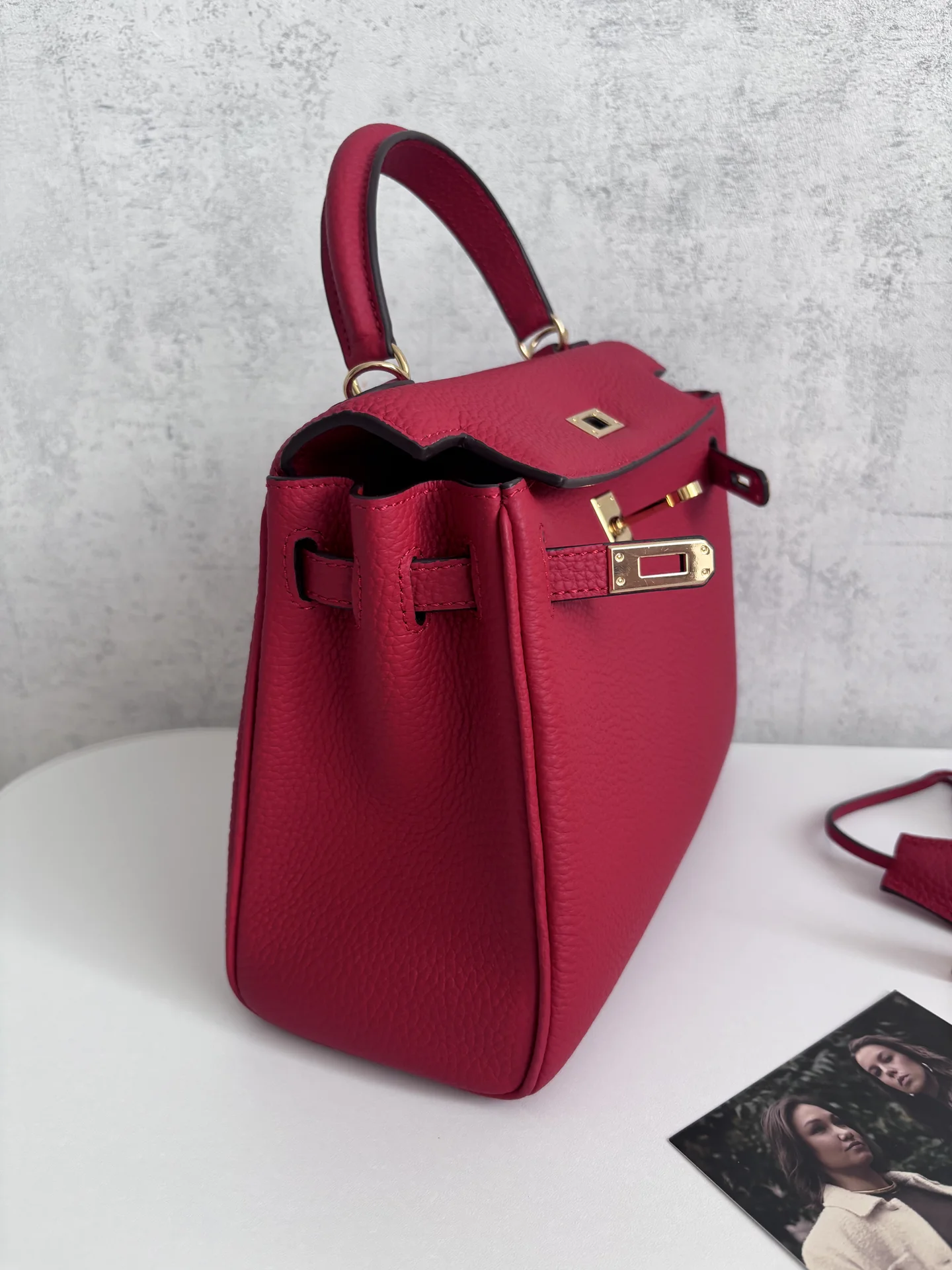 Сумка женская byne (baguette bag) bella red 25 - миниатюра 5