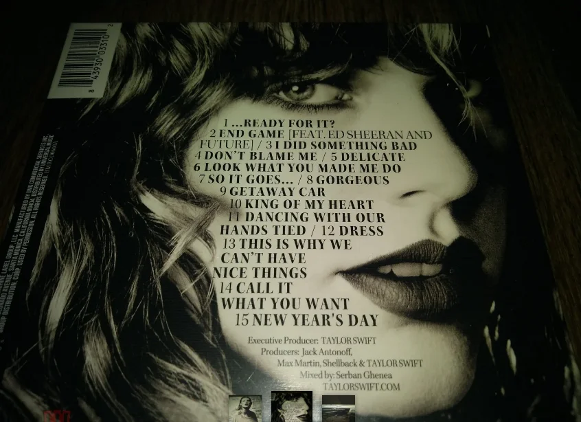 сд Taylor Swift "Reputation" 2017 импортное новый запечатанный - миниатюра 2