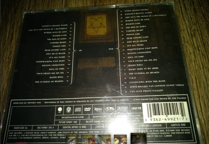сд HIM - Digital Versatile Doom: Live At The Orpheum Theatre 2006 CD + DVD - миниатюра 5