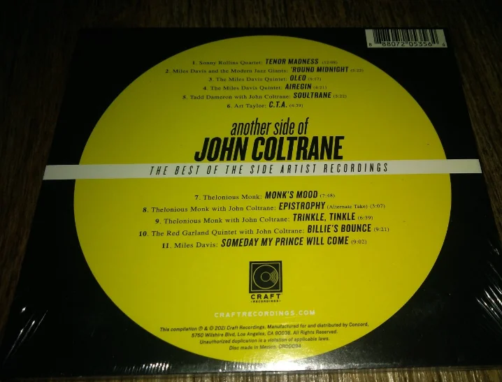 CD John Coltrane Another Side Of John Coltrane CD 1Z01701 фирма запечатанный - миниатюра 2