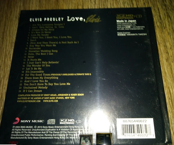 сд Elvis Presley Love Elvis K2HD новый Запечатанный - миниатюра 2