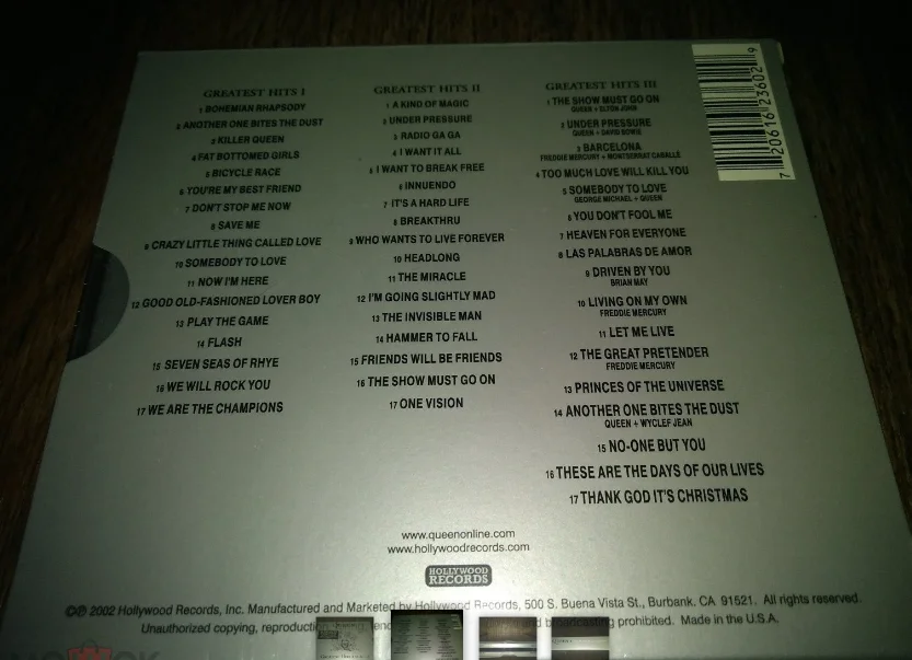 сд CD Queen Greatest Hits I, II & III 51 songs 3CD Set новый запечатан - миниатюра 3