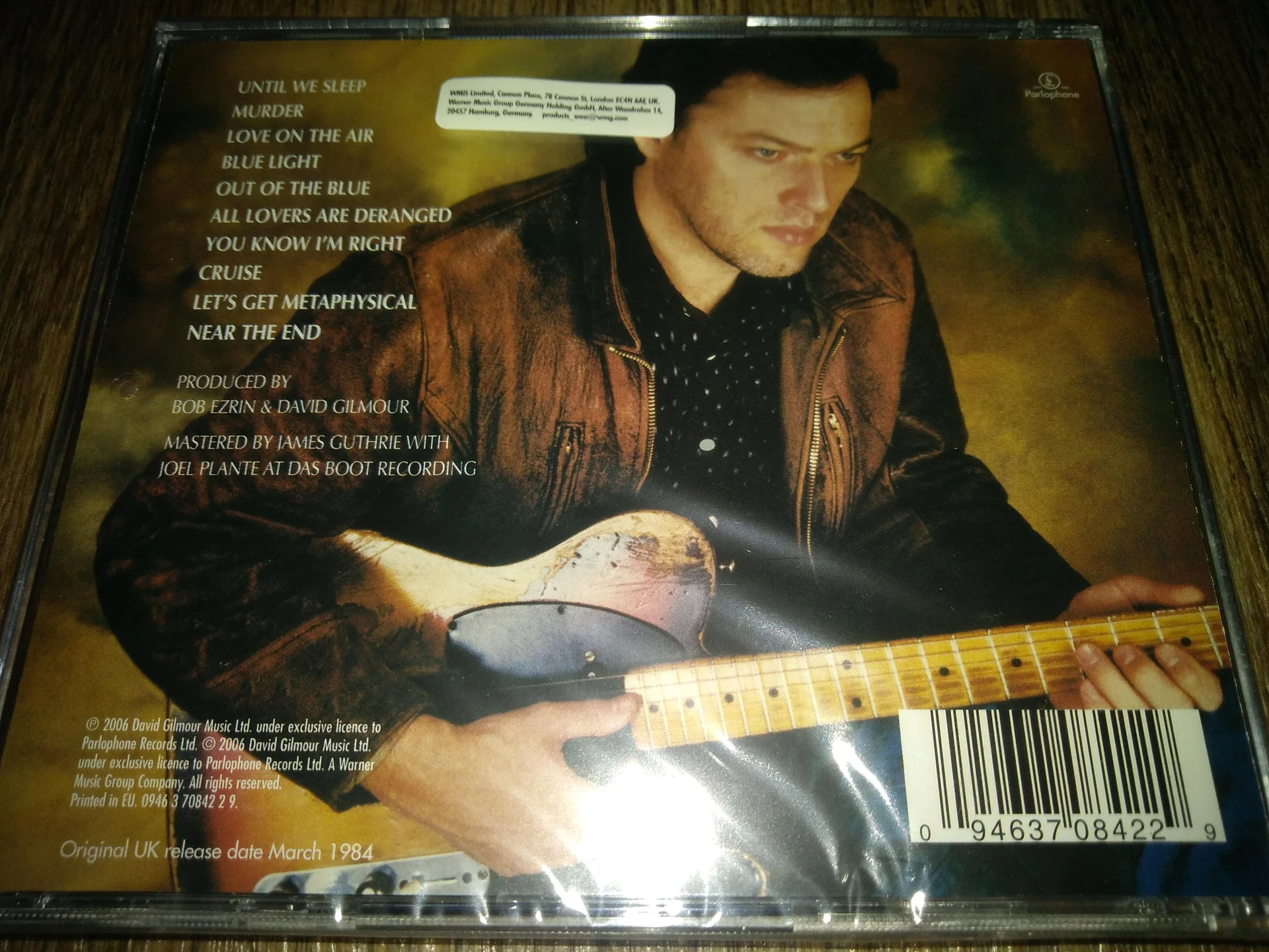 сд David Gilmour - About Face 1984 EU, Sealed запечатанный - миниатюра 2