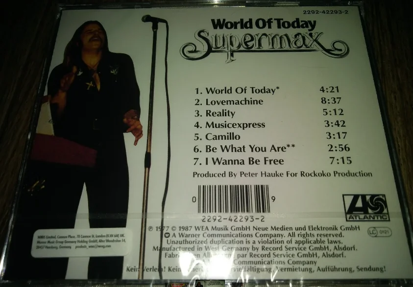 сд Supermax World Of Today Atlantic – 2292-42293-2 RE Europe Sealed - миниатюра 2