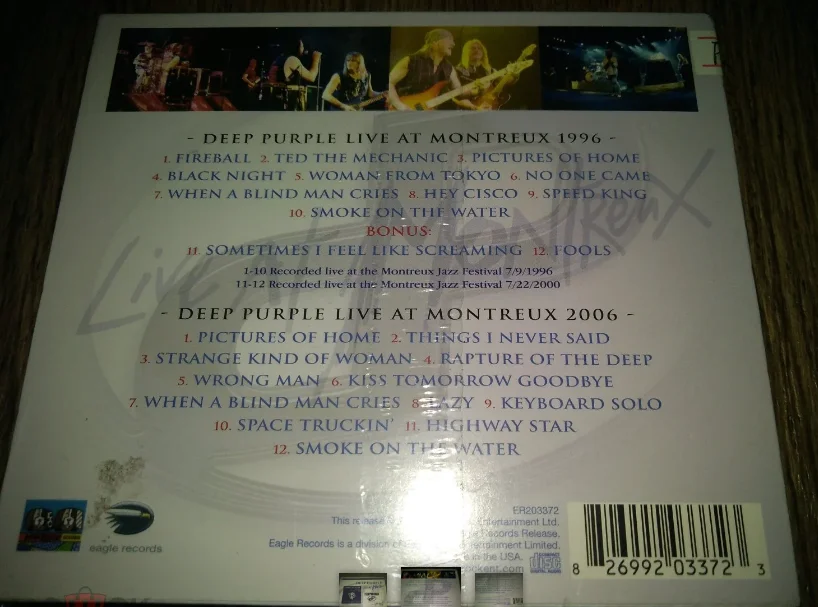 сд Deep Purple Live At Montreux 1996 2006 2CD запечатанный новый - миниатюра 2