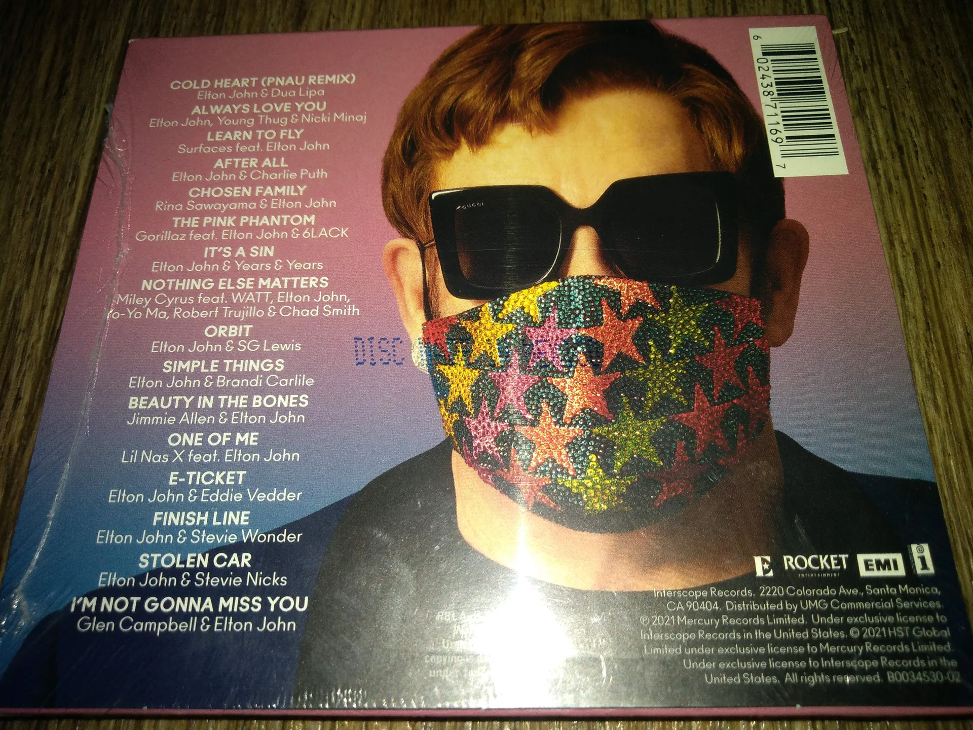 CD Elton John The Lockdown Sessions CD новый Запечатанный мексика фирма - миниатюра 2