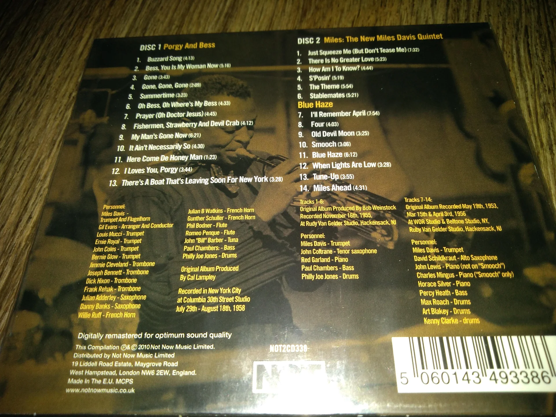 сд Davis Miles - Porgy & Bess (2CD Made in EU CD Новый Запечатан) - миниатюра 2