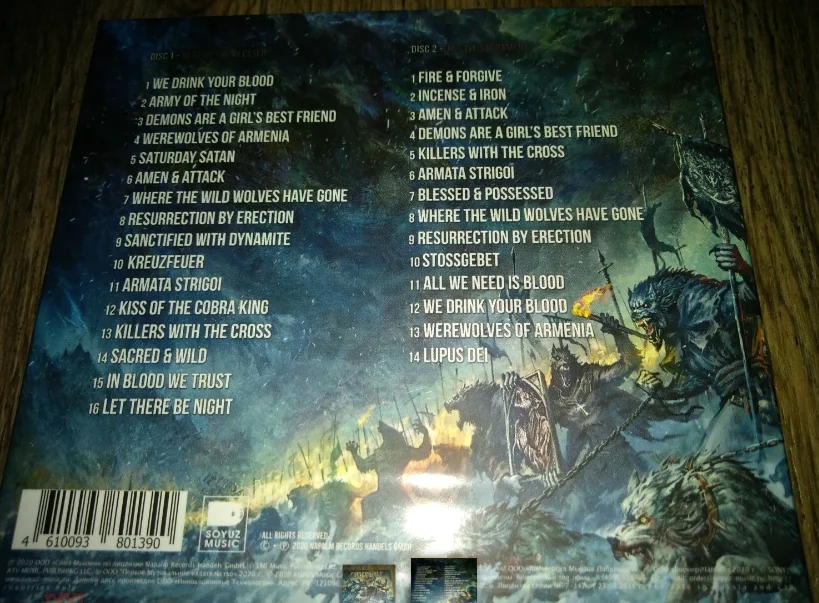 сд POWERWOLF Best Of The Blessed 2 сд лицензия СОЮЗ запечатан - миниатюра 2