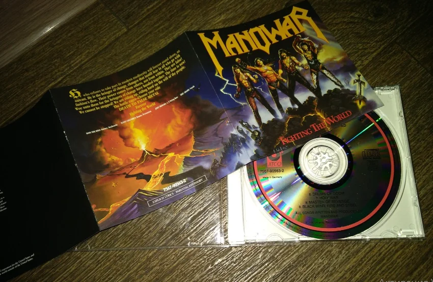 СD Manowar 1987 Fighting The World Unofficial новый - миниатюра 3