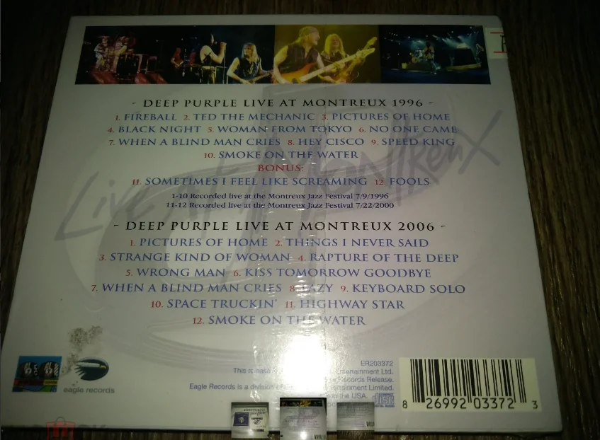 сд Deep Purple Live At Montreux 1996 2006 2CD фирменный запечатанный - миниатюра 2