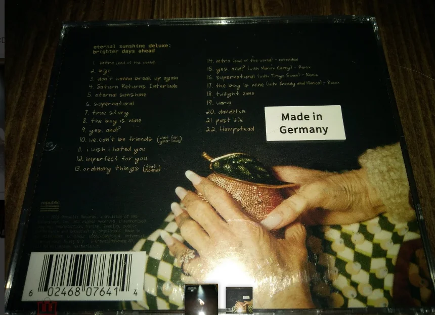 CD Ariana Grande Eternal Sunshine Deluxe запечатанный - миниатюра 2