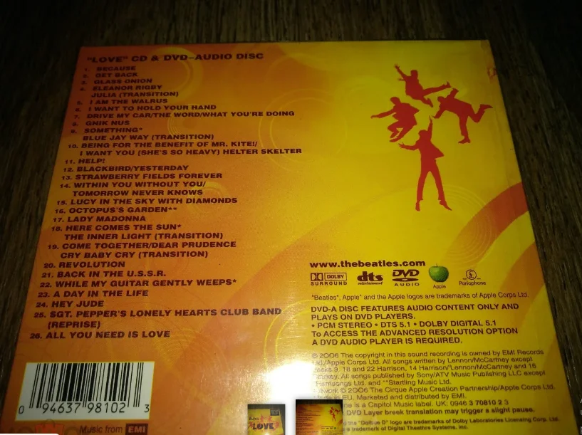 сд The Beatles – Love 2006 CD+DVD Sealed запечатан - миниатюра 2