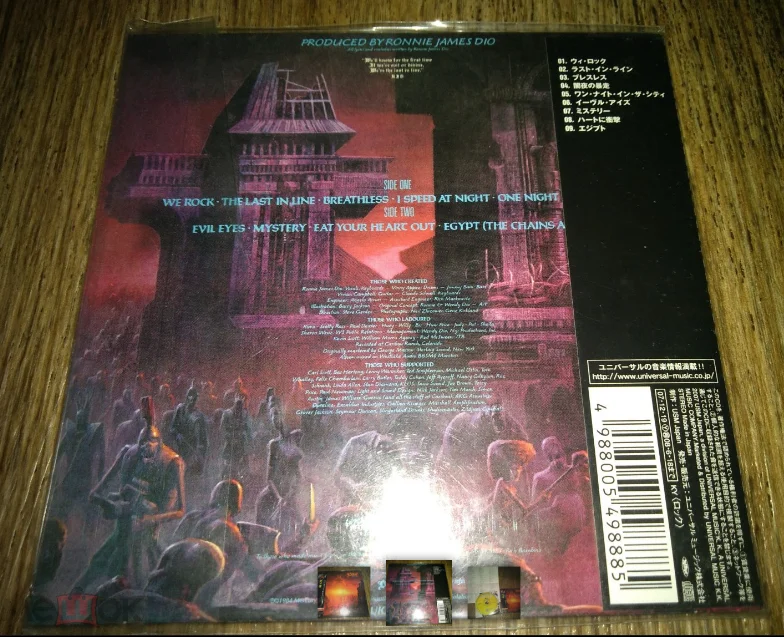 сд DIO - The Last In Line 1984 Japan Mini Vinyl Replica ru - миниатюра 2
