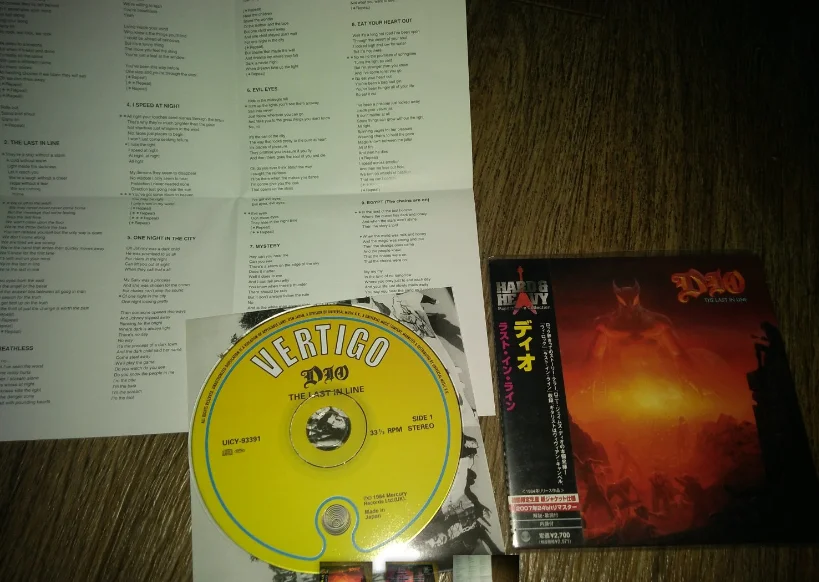 сд DIO - The Last In Line 1984 Japan Mini Vinyl Replica ru - миниатюра 3