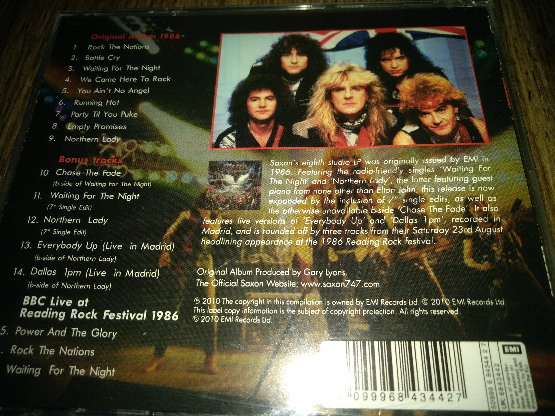 сд Saxon Rock The Nation 1986 RU новый - миниатюра 4