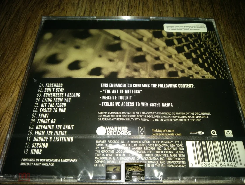сд Linkin Park – Meteora Jewel Запечатан Европе Made in EU - миниатюра 2
