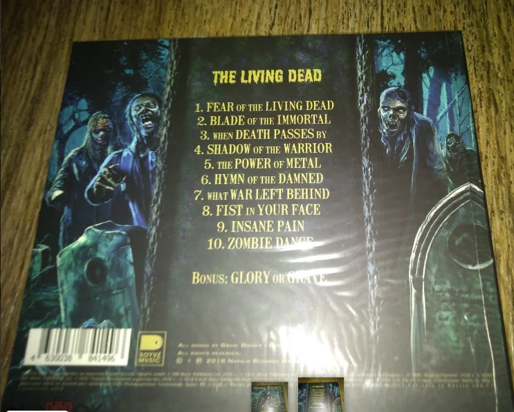 сд GRAVE DIGGER The Living Dead DIGIPAK CD лицензия СОЮЗ запечатанный - миниатюра 2