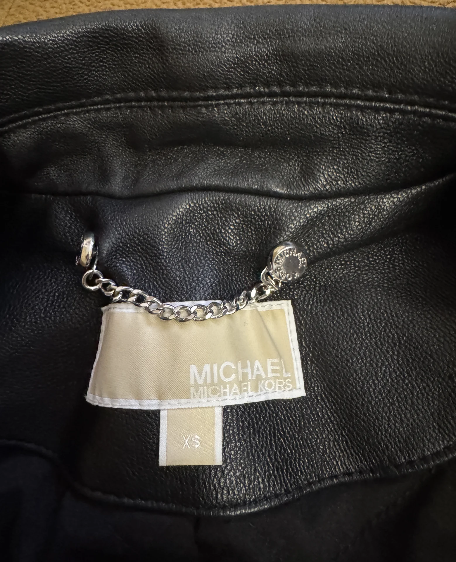 Куртка кожаная женская michael kors - миниатюра 3