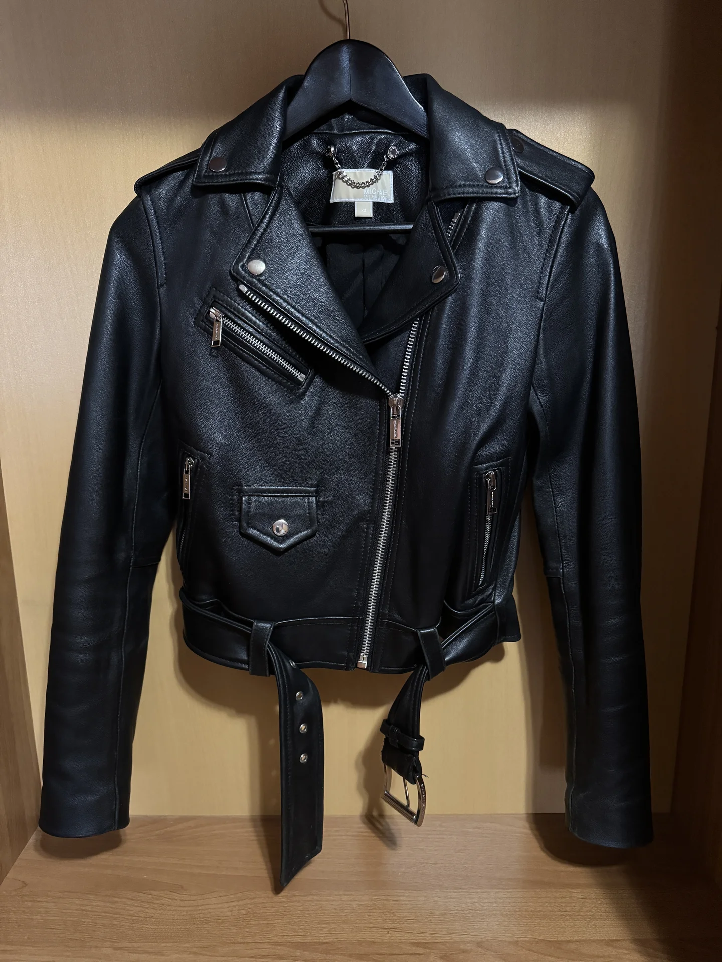 Куртка кожаная женская michael kors - миниатюра 8
