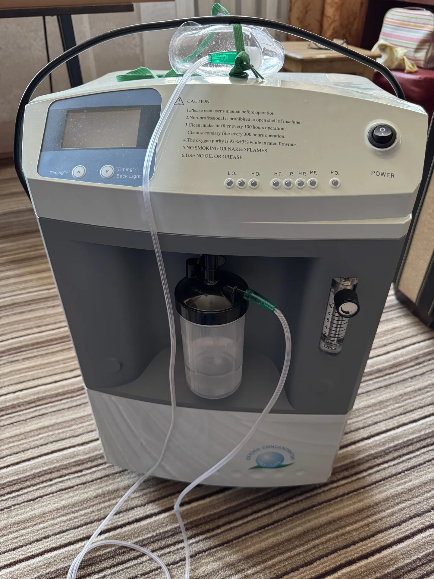 Кислородный концентратор Longfian JAY-10 10 л/мин - миниатюра 6
