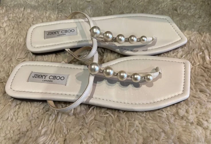 Шлепанцы Jimmy Choo, оригинал - миниатюра 3