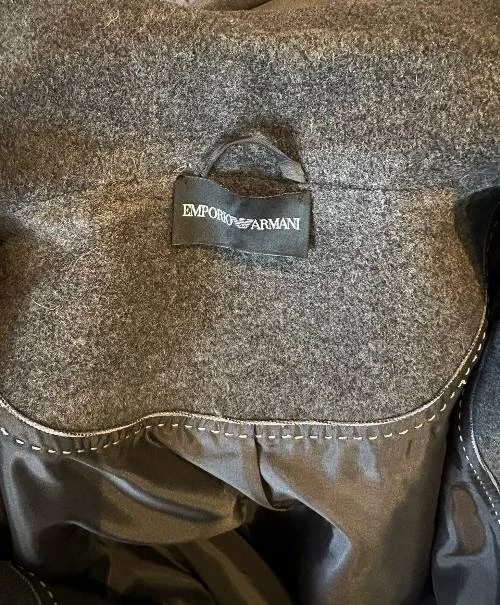 Женское шерстяное пальто Emporio Armani, оригинал - миниатюра 5