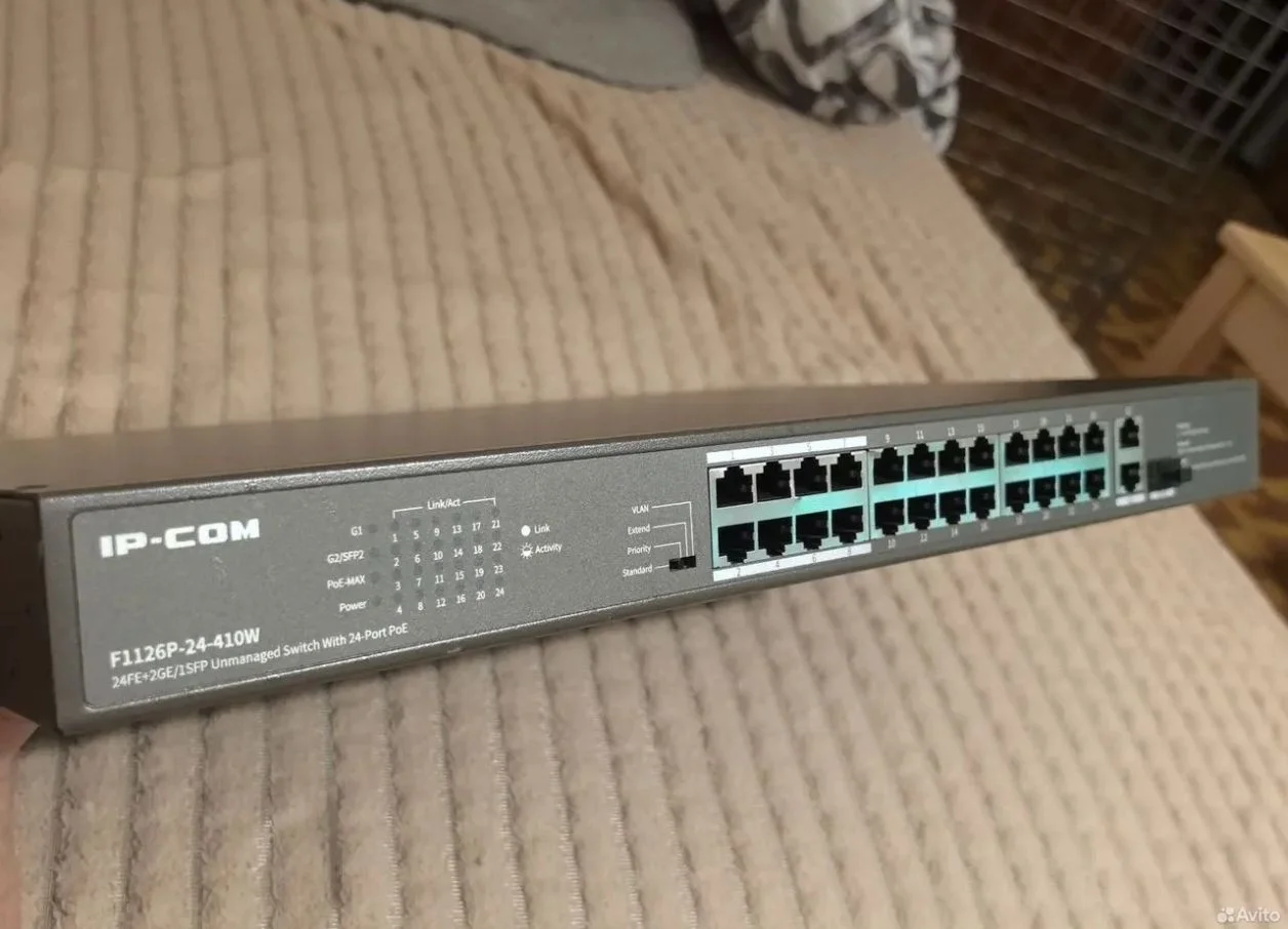 Коммутатор ipcom f1126p-24-410w - миниатюра 2
