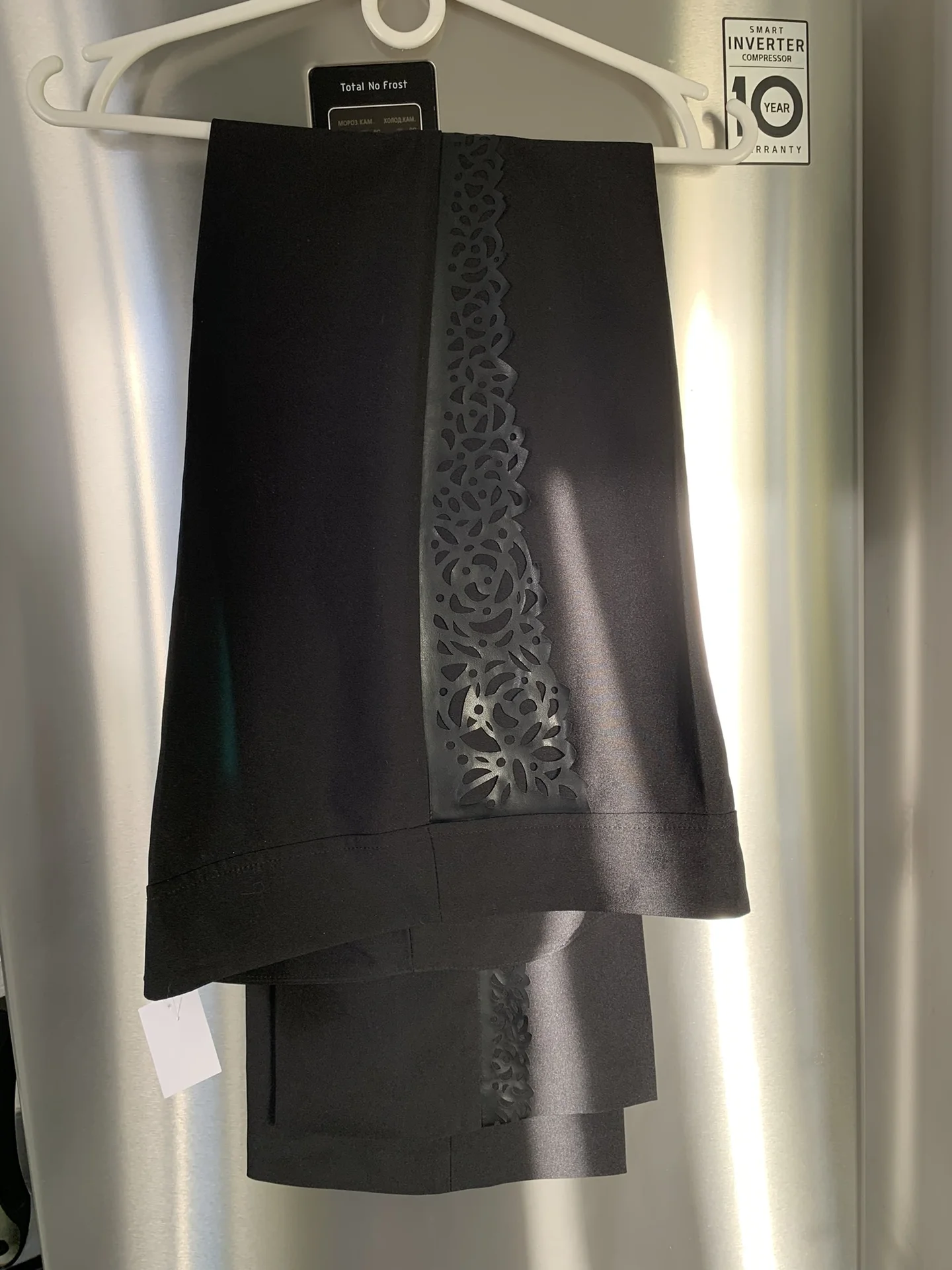 Французский шик: Брюки с ажурной кожей 46 & Горчичная блуза Primark ✨ - миниатюра 5