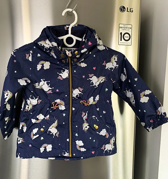 Ветровка H&M с единорогами 2-4 годика 98 см - изображение 1