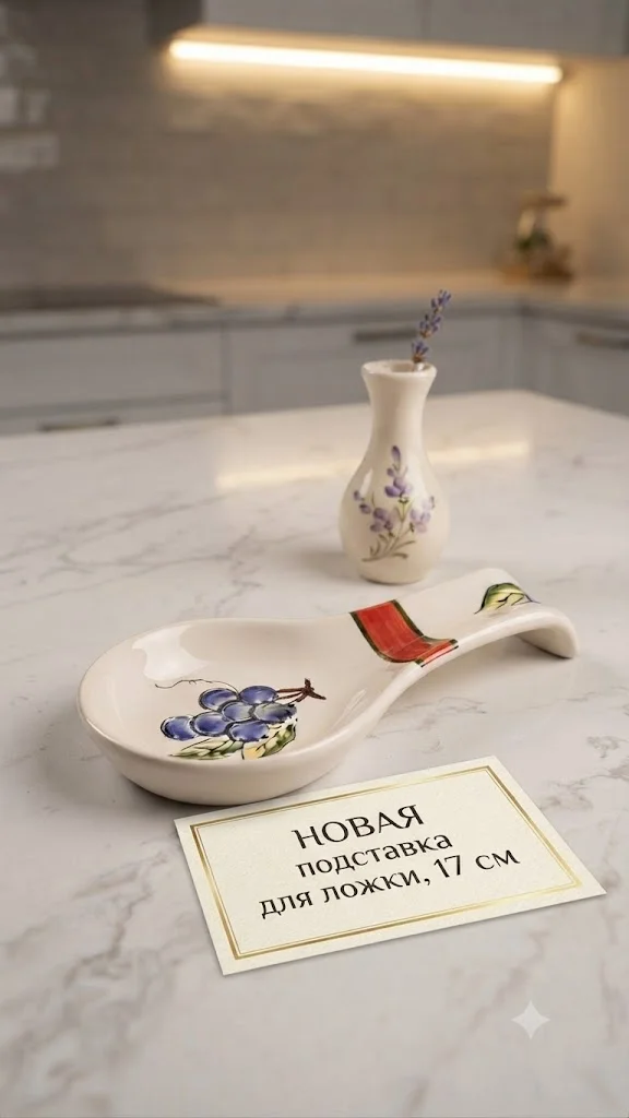 Новые керамические подставки для ложки в упаковке - изображение 1