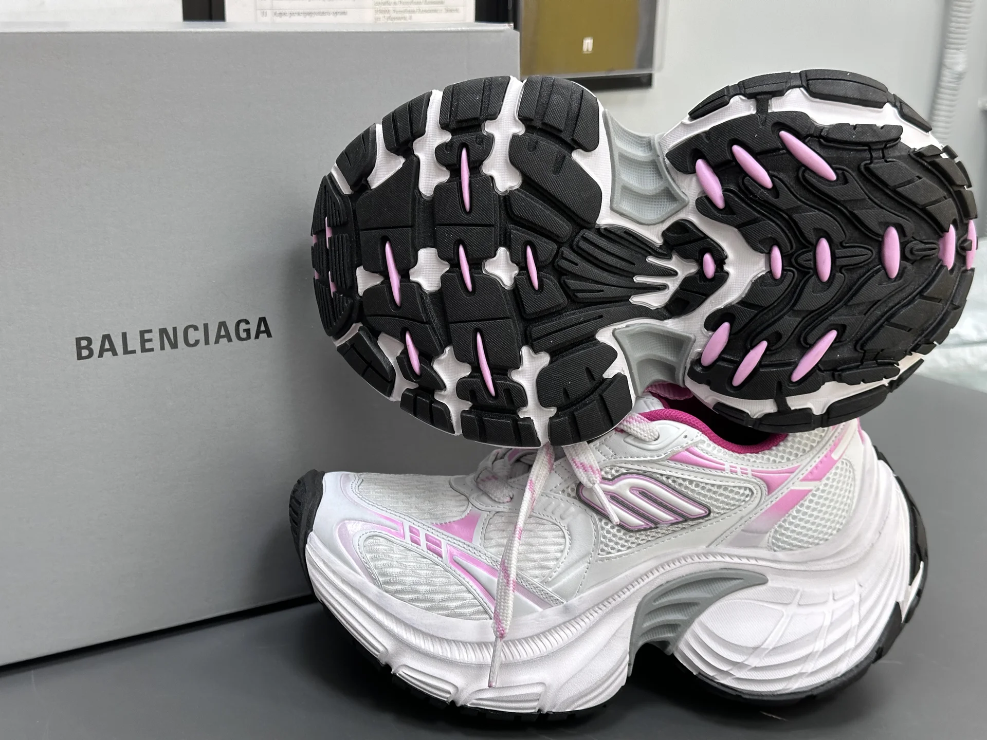 Кроссовки balenciaga 10 xl pink - миниатюра 4