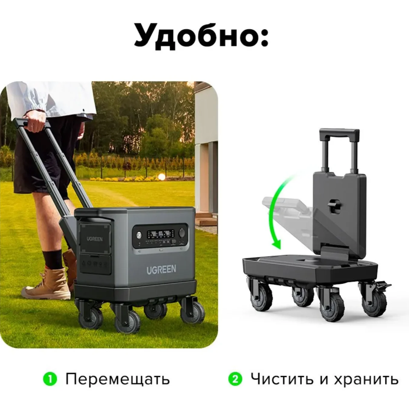 Электростанция UGREEN GS2200 (15357) PowerRoam Por - миниатюра 6