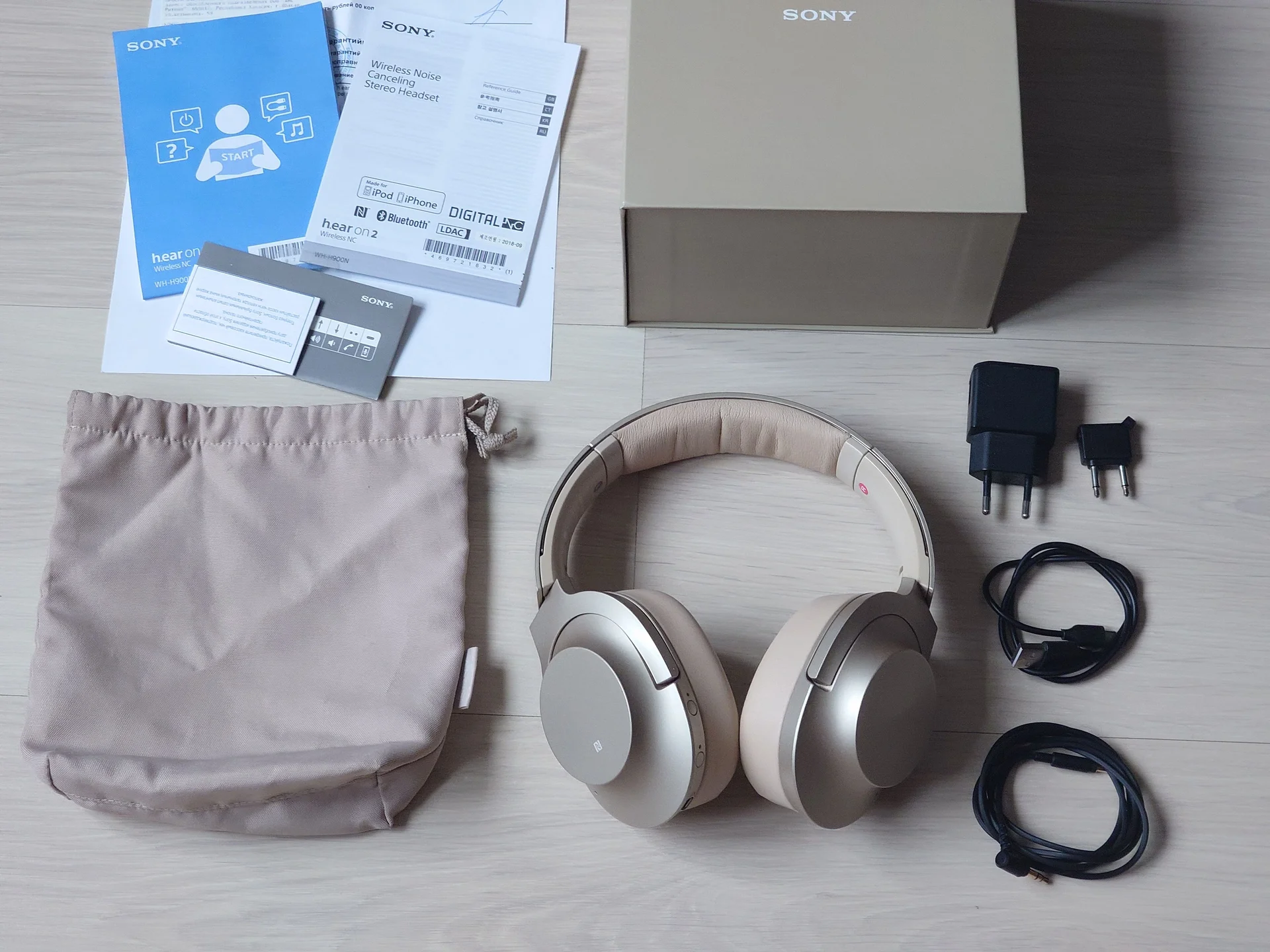 Sony WH-H900N Gold - изображение 1