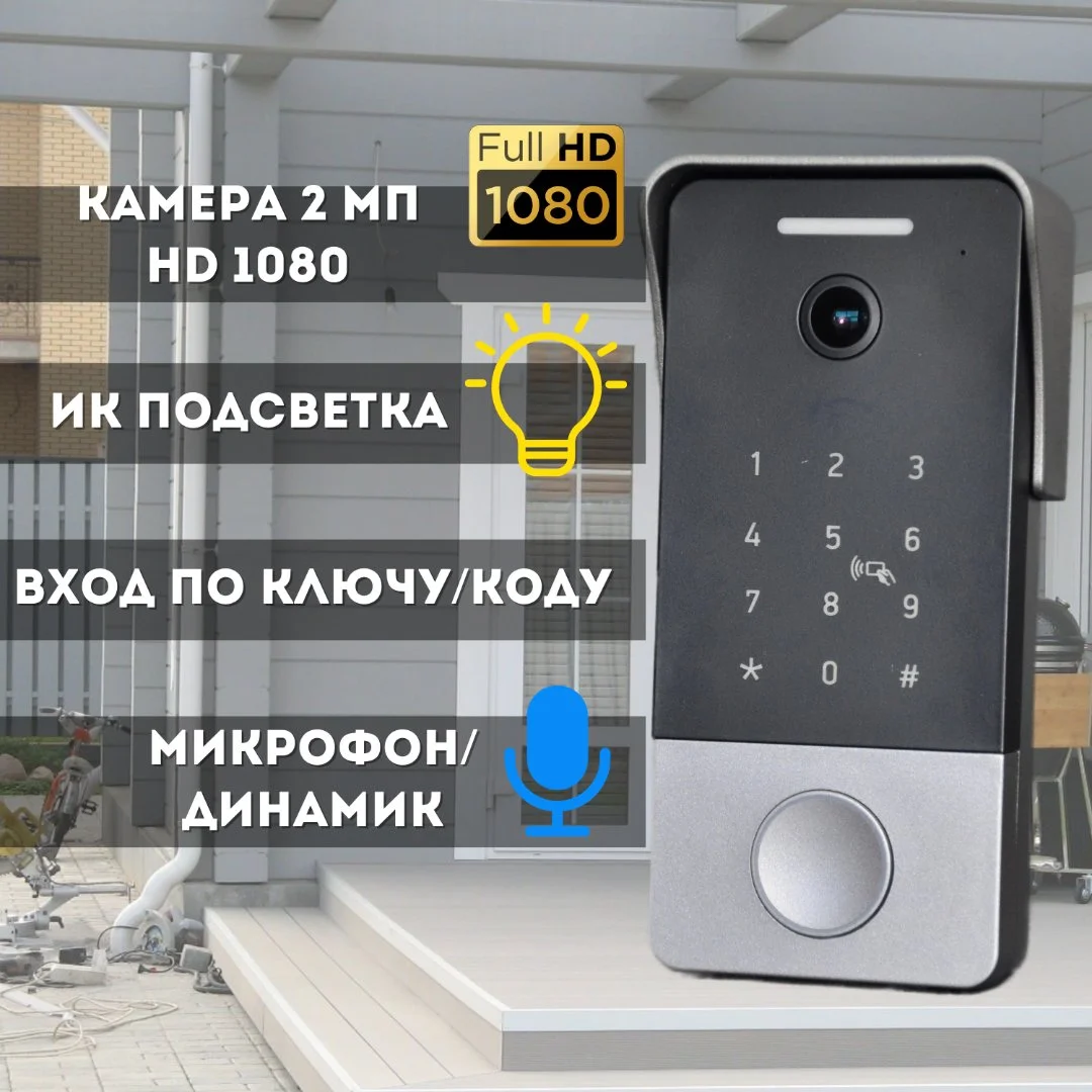 Вызывная панель видеодомофона wifi Kubvision 96236 - миниатюра 6