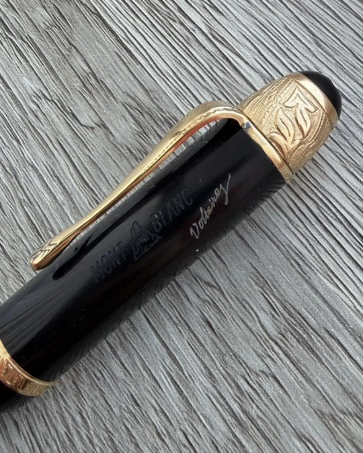 Коллекционная перьевая ручка montblanc voltaire - миниатюра 5