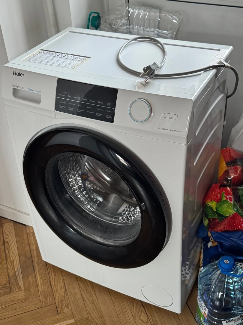 Узкая стиральная машина haier hw60-bp12959a - миниатюра 4