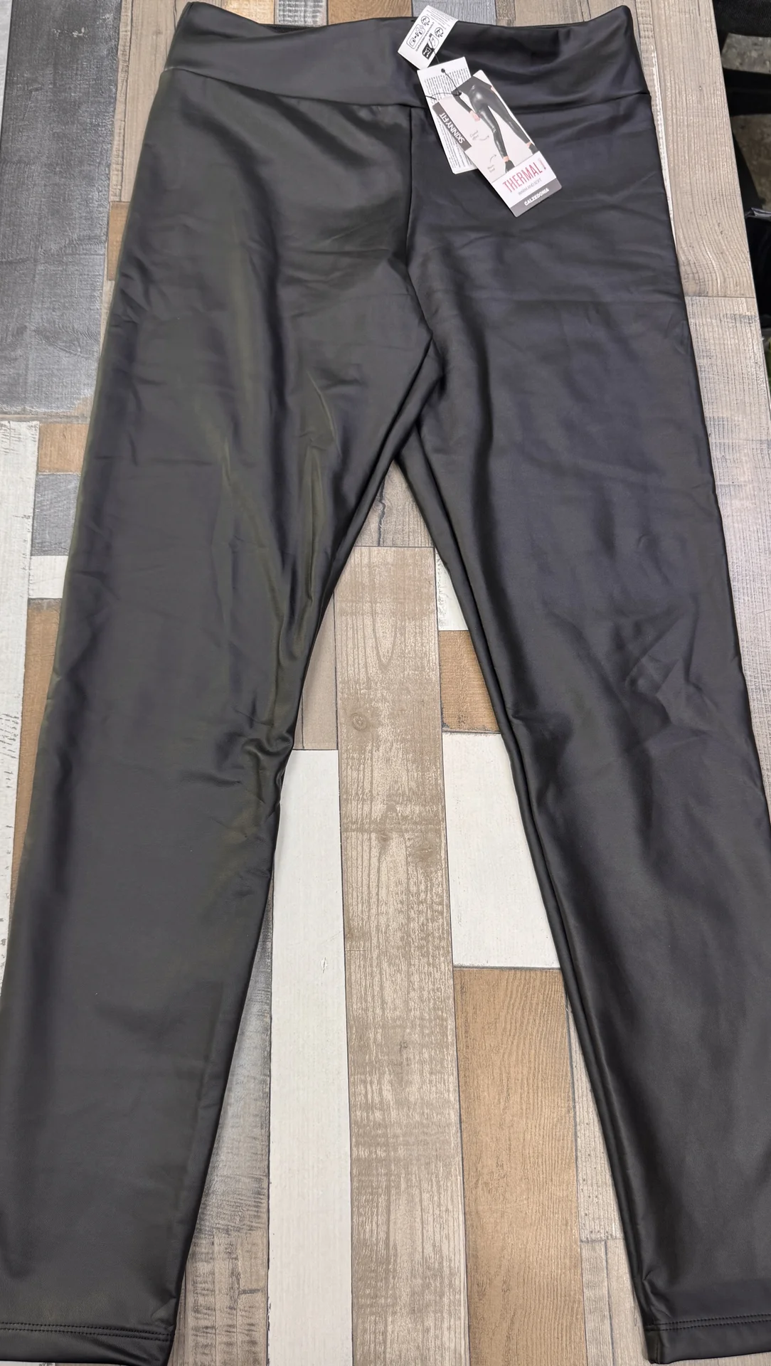 Термобрюки леггинсы Calzedonia экокожа - миниатюра 6