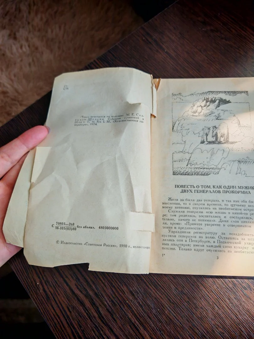 Книга М. Е. Салтыков-Щедрин Сказки 1980 г - миниатюра 6