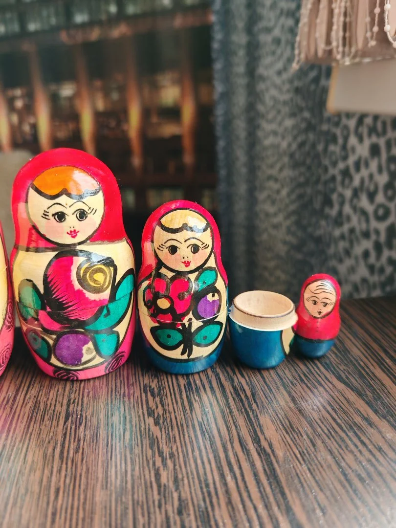 Матрёшка Семёновская роспись 7 штук СССР - миниатюра 4
