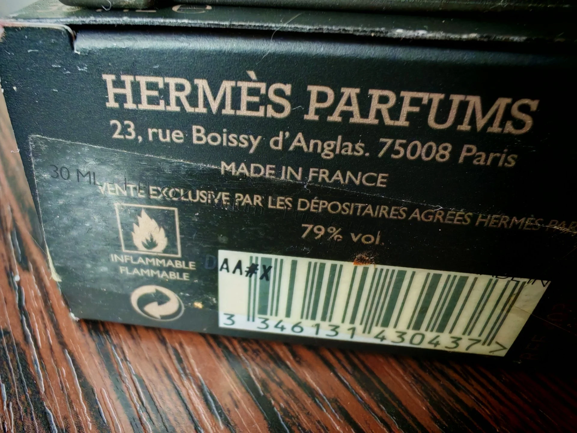 Hermes Terre d'Hermes Parfum 2009 год - миниатюра 3