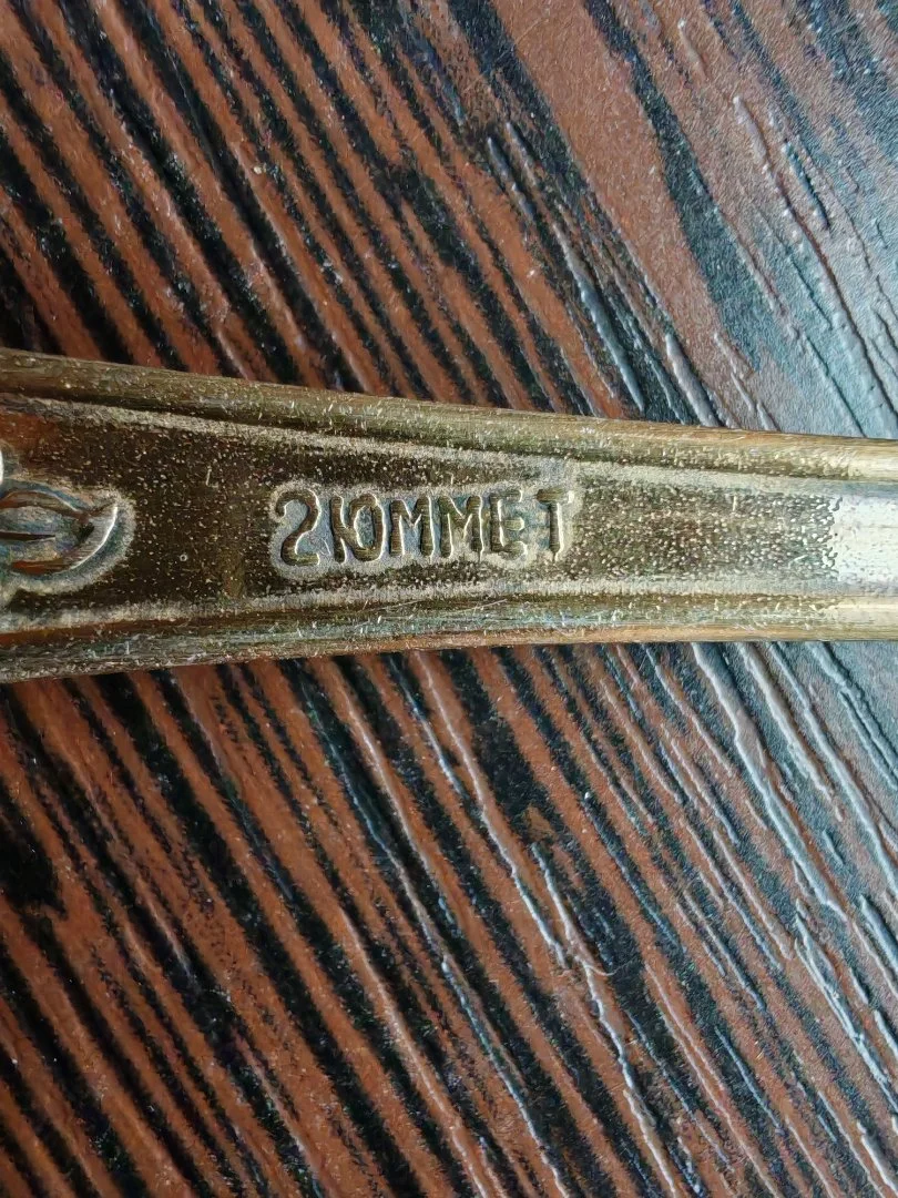 Ложка мельхиор Мстера Весна золочение 1972 год - миниатюра 5