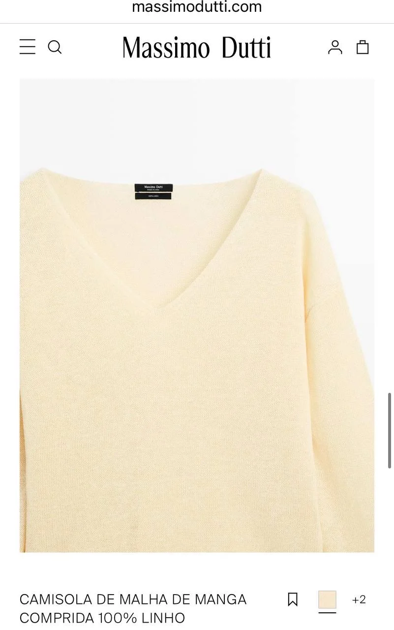 Вязанный Джемпер свитер Massimo Dutti 46 48 - миниатюра 5