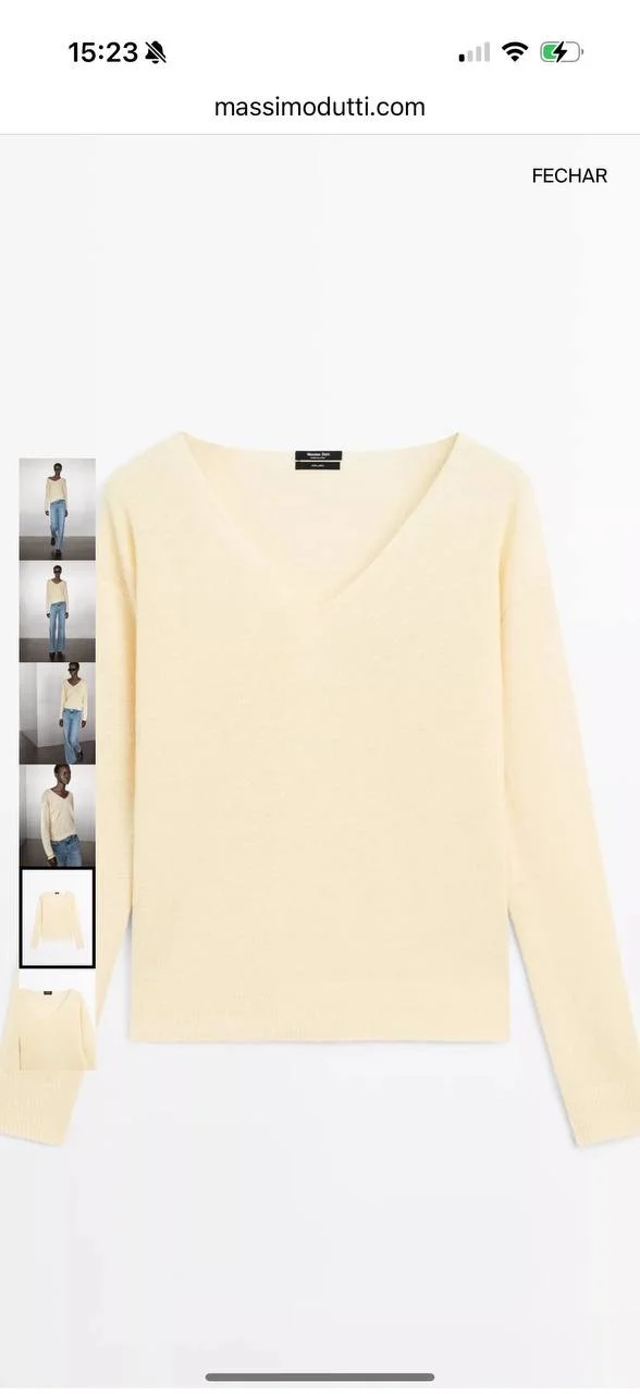 Вязанный Джемпер свитер Massimo Dutti 46 48 - миниатюра 16