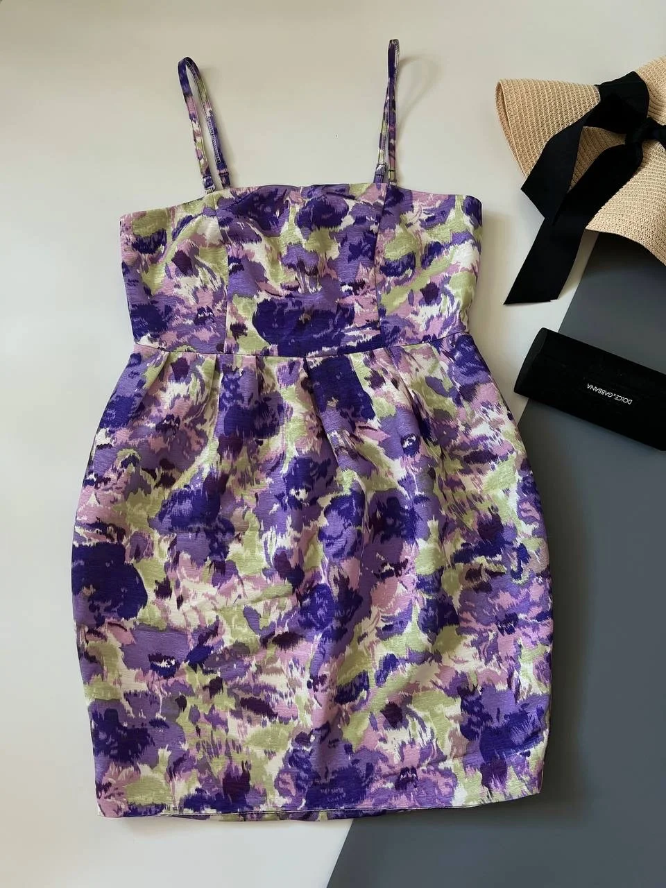 Платье сарафан фиолетовое VERA MODA в цветы М - миниатюра 10