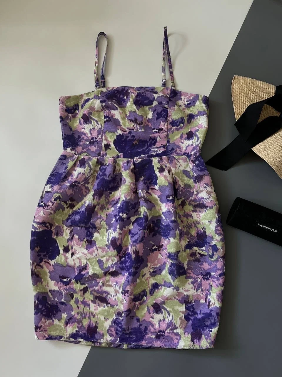 Платье сарафан фиолетовое VERA MODA в цветы М - миниатюра 13