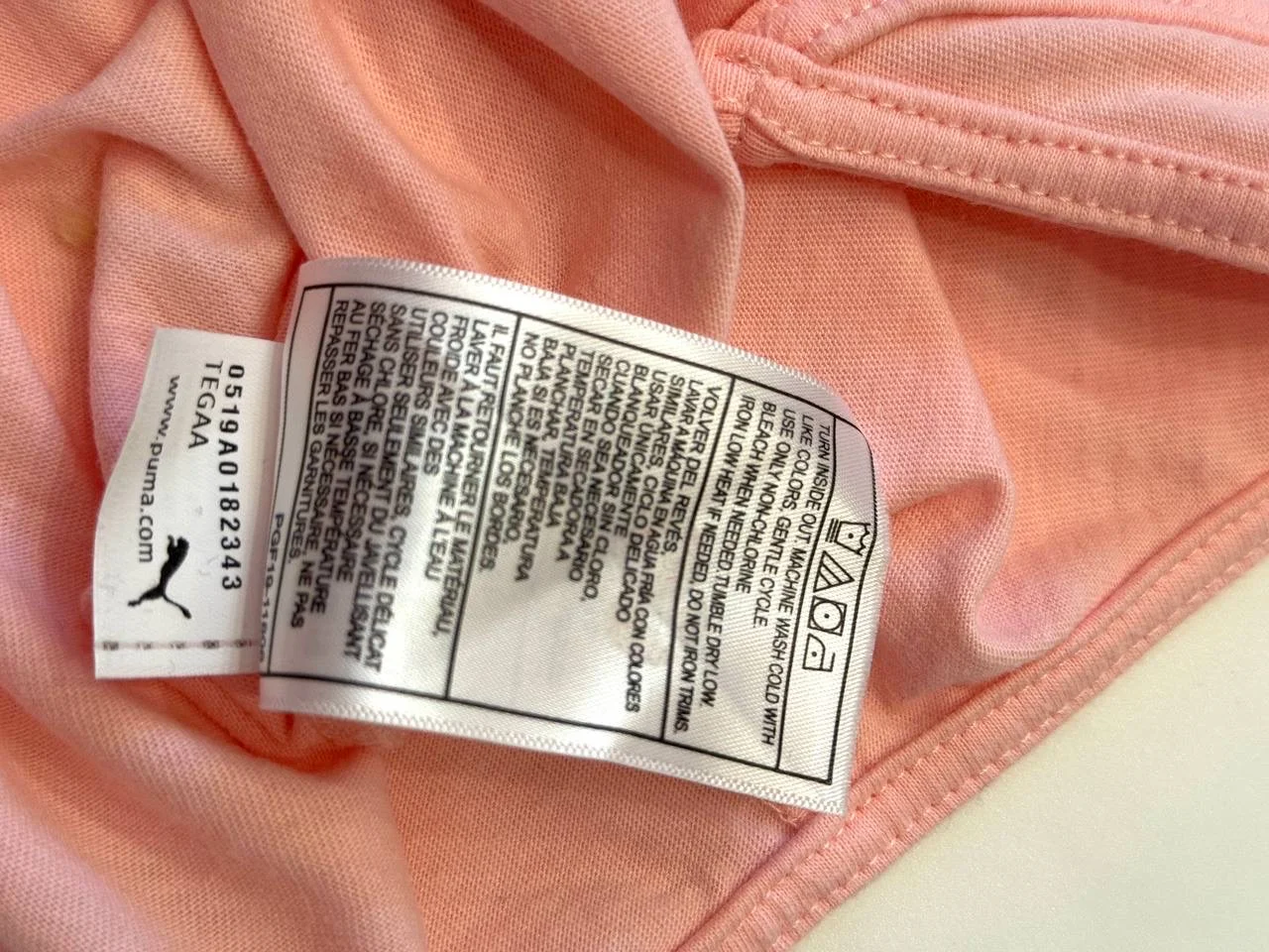футболка детская для девочек Puma розового цвета - миниатюра 8